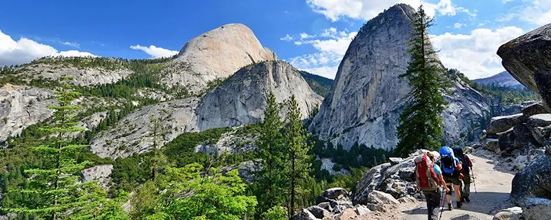 Spectacular view of Sierra Nevada mountains